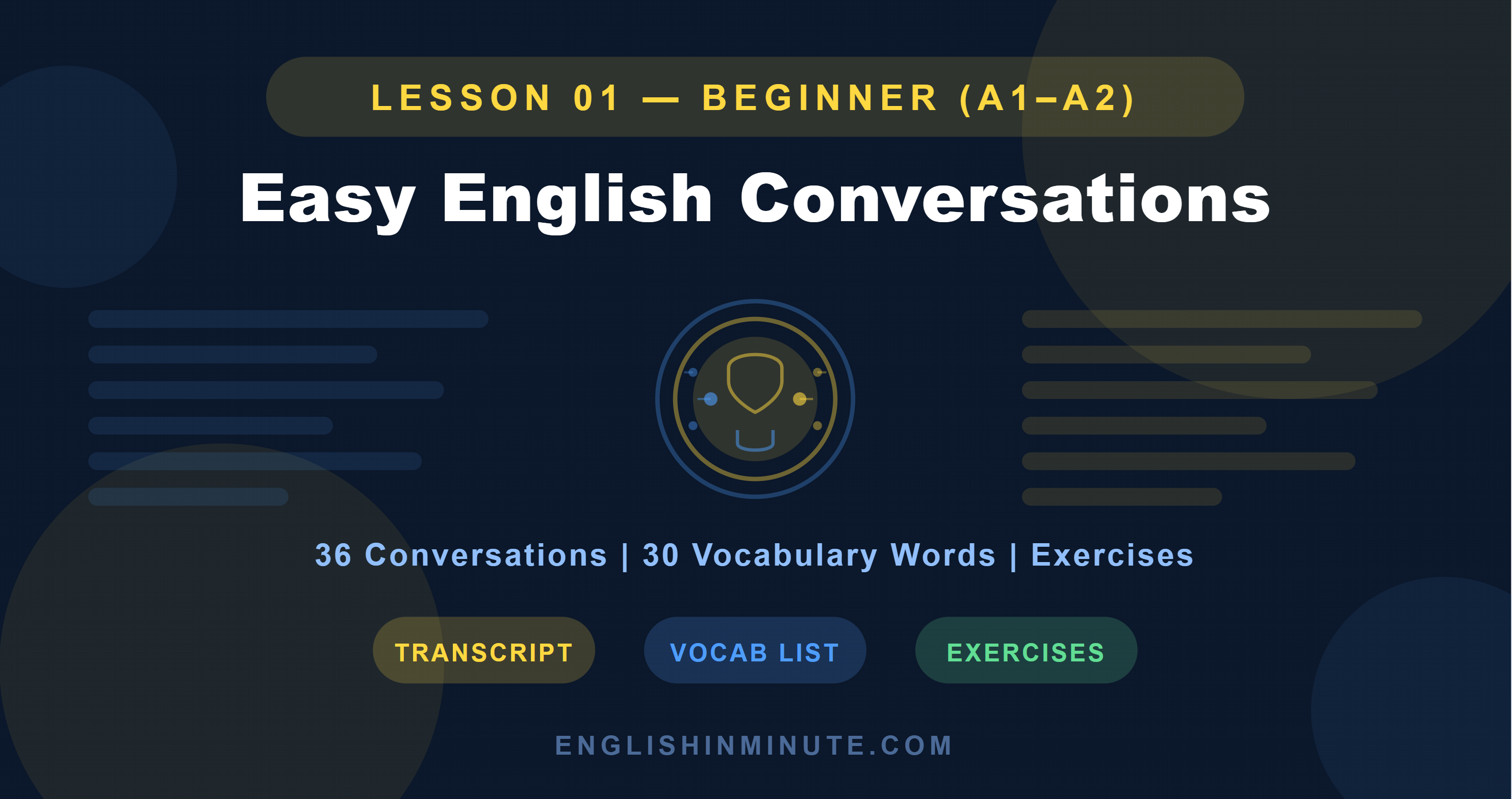 1 Hour of Easy English Conversations — Slow & Clear | Perfect for Beginners